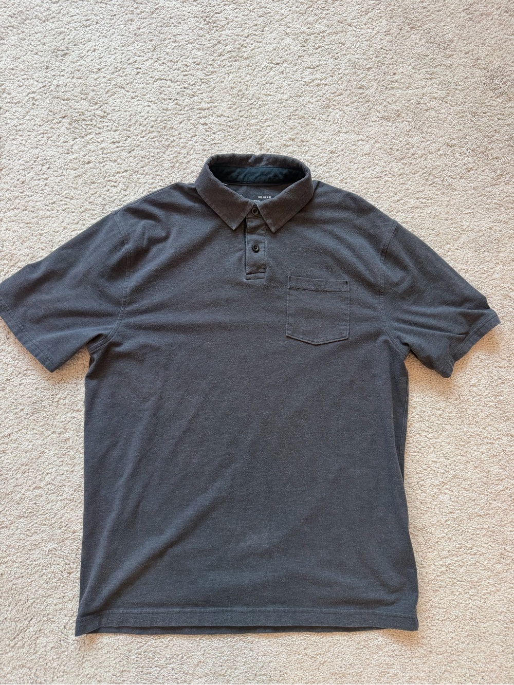 Men's Under Armour Charcoal Polo Shirt with Chest Pocket